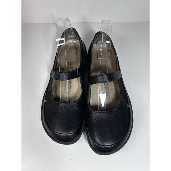 BIRKENSTOCK Iona Black Leather Mary Janes Shoes EU 40 US 9-9.5 - Picture 2 of 11